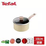 法國特福 Daisy系列18CM不沾單柄湯鍋加蓋 H0492324