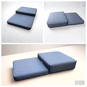 DOLEE 超細纖維貓抓皮一體式折疊靜座墊(附提把) 台灣製 鐵灰