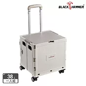 【BLACK HAMMER】手拉折疊收納推車38L