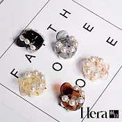 【Hera 赫拉】韓版氣質珍珠小號抓夾/瀏海夾 五入組