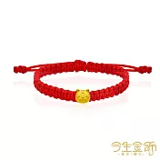 今生金飾 巧金虎手繩 黃金串珠手繩 大人手圍約16-18公分