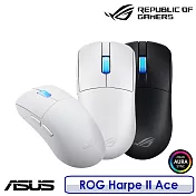 【送原廠電競鼠墊】ASUS 華碩 ROG Harpe II Ace 無線三模電競滑鼠 白色