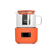 ko komo 304不鏽鋼濾網養生萃取壺/快煮壺450ml KM-207 夕陽橙