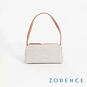 ZODENCE DION德國帆布肩背法棍包 貴族白