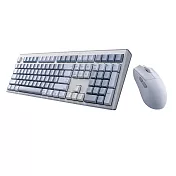 irocks K105RP 無線三模剪刀腳靜音鍵盤滑鼠組 冰川灰藍