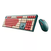 irocks K105RP 無線三模剪刀腳靜音鍵盤滑鼠組 海松石綠