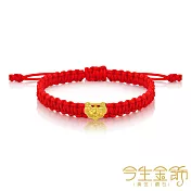 今生金飾 鎖住幸福手繩 黃金串珠手繩 大人手圍約16-18公分