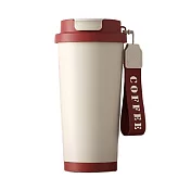 【JAR嚴選】日式雙飲手提316不鏽鋼咖啡杯 復古紅