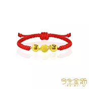 今生金飾 圓滿滿手繩 黃金串珠手繩  大人手圍約16-18公分