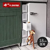 【台灣樹德】MIT台灣製 MB-1805B 五層18cm三比八隙縫收納櫃- 白櫃透明門片