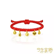 今生金飾 巧玲瓏手繩 黃金串珠手繩 大人手圍約16-18公分