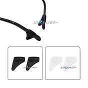 眼鏡專用舒適小三角防滑耳勾 眼鏡止滑墊 防滑腳墊(三對6入)_ 透白