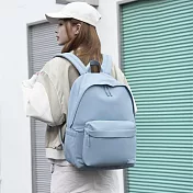 Heine 海恩22L大容量收納包 極簡都會休閒後背包 通勤後背包 出國旅行後背包 女包 上學書包 WIN-261 淺藍色