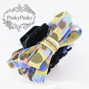 【PinkyPinky Boutique】明亮色 多層蝴蝶結抓夾 鯊魚夾 公主頭夾 (黃色)