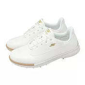 Skechers 高爾夫球鞋 Go Golf Jasmine 2 GF 女鞋 防水鞋面 白金 避震 緩衝 運動鞋 123099WGD 24cm WHITE/GOLD