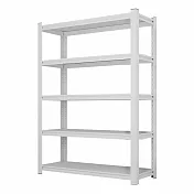 【好氣氛家居】加厚承重可調高度置物層架/五層款.兩色可選 白色