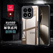 XUNDD訊迪 軍事防摔 小米 Xiaomi 15T 鏡頭全包覆 清透保護殼 手機殼(夜幕黑)