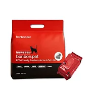 蹦蹦跳 【體驗組】植萃環保貓砂/ 鮮竹&艾草(6L/包)+寵物無香濕紙巾家庭號1包