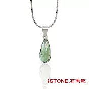 石頭記-水晶項鍊-經典水滴(3色材質選) 綠水晶