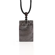 石頭記 品牌經典-平安玉佩-銀曜石