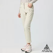 【ATUNAS 歐都納】女款石墨烯蓄熱抑菌抗臭輕保暖長褲/大尺碼/小尺碼A1PA2506W- XS 小麥色