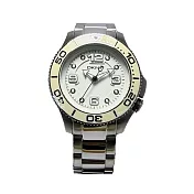 DKNY 獨愛時刻時尚腕錶-銀X白