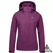 【ATUNAS 歐都納】女款縱橫戶外GORE-TEX 防水透氣單件式外套/大尺碼A1GTGZ04W- S 深紫