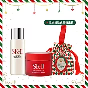 SK-II 經典限量保養組[青春露(30ml)X1+活膚霜(15g)X1]-新春禮物-國際航空版
