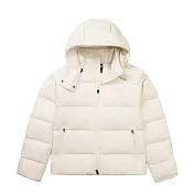 The North Face W HYDRENALITE CITY DOWN HOODED JACKET - 女羽絨外套-NF0A8ENCQLI L 米白色