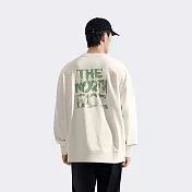 The North Face U CORE FOLLOW THE SUN CREW GRAPHIC - AP 男女圓領套頭衫-NF0A8F0MQLI 3XL 米白色