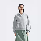 The North Face W CROP HOODIE - AP 女連帽上衣-NF0A8F0YDYX L 灰色
