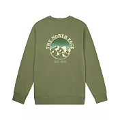 The North Face M MOUNTAIN CREW GRAPHIC - AP 男大學T-NF0A8F0KBO9 L 綠色