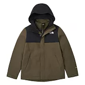 The North Face M MONTE BRE TRICLIMATE JACKET - AP 男兩件式外套-NF0A8GJZ21L L 綠色
