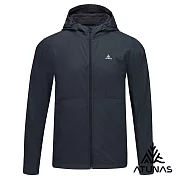 【ATUNAS 歐都納】男款石墨烯微暖輕量連帽外套/大尺碼A1GA2519M- M 黑