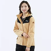 【遊遍天下】女款GlobeTex防水防風保暖刷毛軟殼外套(GJ23048) L 卡其