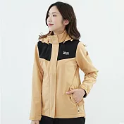 【遊遍天下】女款GlobeTex防水防風保暖刷毛軟殼外套(GJ23048) 2XL 卡其