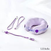 義大利La Belle《波波甜甜圈》頸枕-3色(杏色/紫色/灰色) 紫色