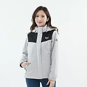 【遊遍天下】女款GlobeTex防水防風保暖刷毛軟殼外套(GJ23048) 3XL 灰白