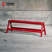 【日本天馬】輕量鋁合金一步梯/折疊梯(寬型款)- 磚紅