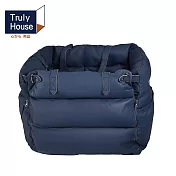 【Truly House】可拆洗車載狗窩車用神器 毛孩 載狗 載貓 (兩色任選)  藍色