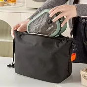 E.City_日系手拎卡扣便當包提袋 黑色