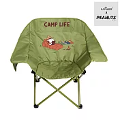 【BLACK HAMMER】SNOOPY摺疊休閒月亮椅- 露營時光