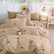 《DUYAN 竹漾》台灣製 40支精梳棉雙人加大四件式鋪棉兩用被床包組 / 帕比小屋