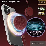 Infinity 磁吸式藍牙喇叭/音響(360度環迴立體聲/重低音/支架/支援TWS) 紅色