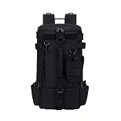 【JAR嚴選】戶外防水多功能雙肩背包 黑色