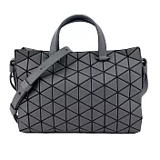 ISSEY MIYAKE 三宅一生 BAOBAO TONNEAU MATTE 斜背手提兩用包- 深灰