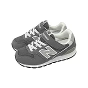 New Balance NB 休閒鞋 996 Wide 大童 中童 寬楦 灰 白 復古 麂皮 魔鬼氈 運動鞋 YV996OD3-W 19cm GREY/WHITE