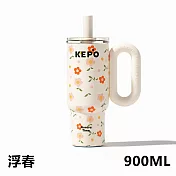 KEPO LQ 900ML KC012 靈感之花冰霸杯 316L不銹鋼內膽 浮春