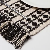 《danica》Heirloom純棉編織桌旗(黑白紋理) | 桌巾桌旗 裝飾桌布