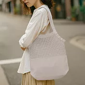 《danica》Heirloom網格純棉購物袋 - 岩灰